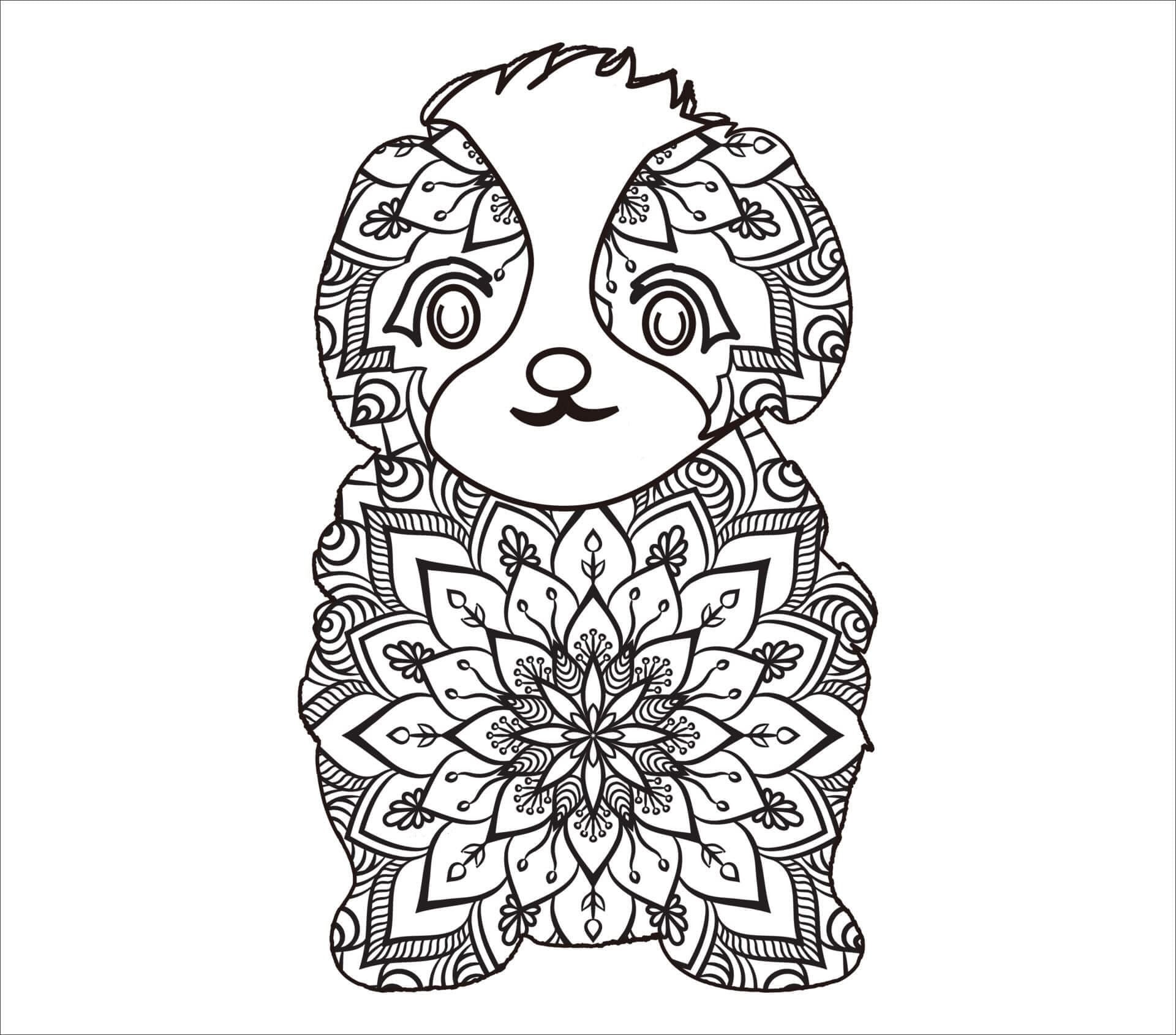 Mandalas Chien 23